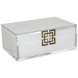 WHITE ACCESSORY BOX 20X13X8CM