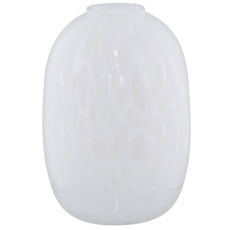 WHITE SPLASH VASE 25X17CM