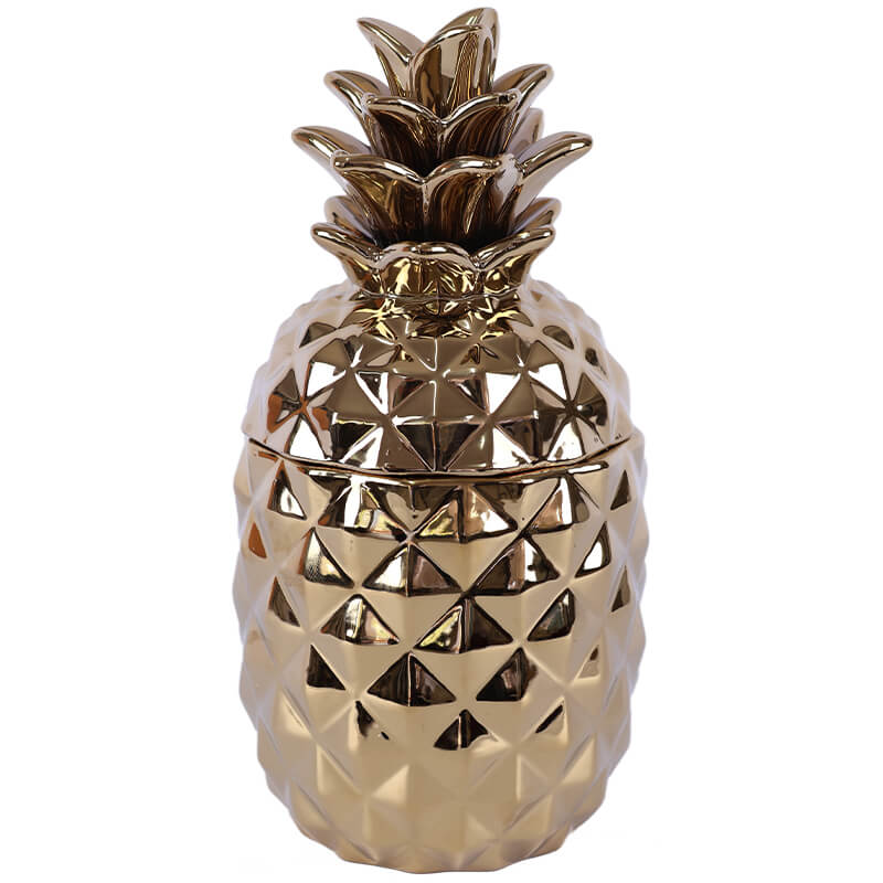 GOLD PINEAPPLE TRINKET 34CM